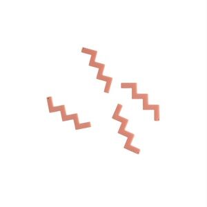 Pink Zigzag Charms Cute Retro Indie DIY Jewelry Earrings Necklace Accessory